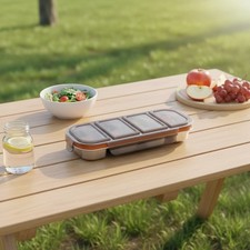 Pour Picnic Pour Randonnée Boîte à Lunch Inox Stockage Alimentaire 304 Acier