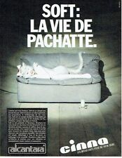 Publicité Advertising 057  1985  Cinna  canapé soft  Alcantara