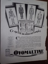 OVOMALTINE + lampe TITUS TITO LANDI publicité papier ILLUSTRATION 1930