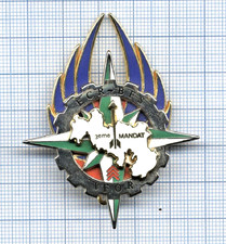 INSIGNE Boussemart ECR-BFS Escadron Circulation Bataillon Français Soutien OPEX