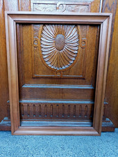 Cadre mouluré en bois noble du milieu du XXe siècle - Format 15P