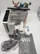 Console Nintendo Wii Blanche + 12 Jeux Mario Galaxy Complète Câbles