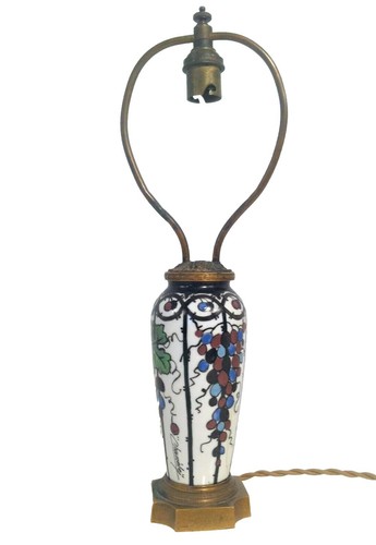 Lampe porcelaine art deco - lampe,