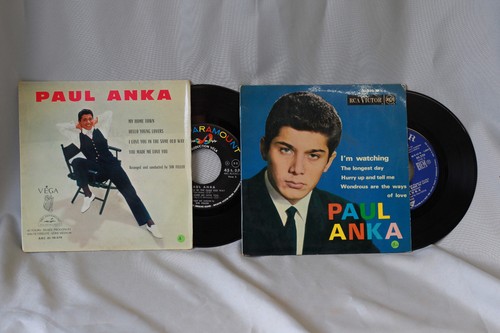 Deux disques vinyle - paul, anka