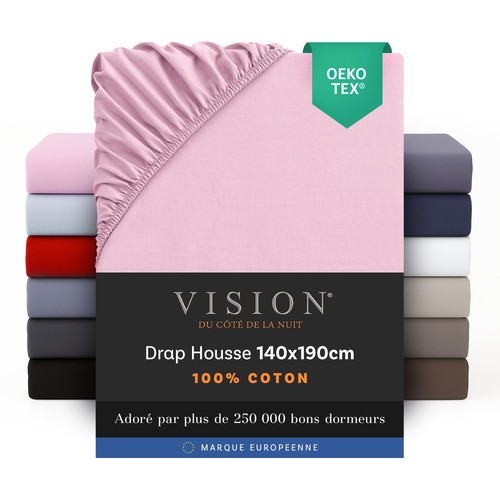 Vision drap housse 100 coton - housse, 100%