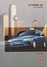 catalogue / brochure Citroen AX, 07/1997 France