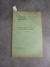 M.Chanoz électrobiologie radiologie  Monoyer ophtalmologie optique médecine