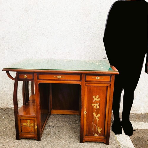 Bureau art nouveau bois - bois, et