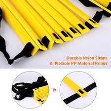 Échelle D'entraînement D'agilité De Vitesse 12 échelons Plats Réglables 6m