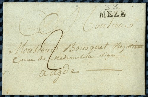 Lettre mèze pour agde - de,