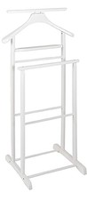 valet blanc, bois massif -