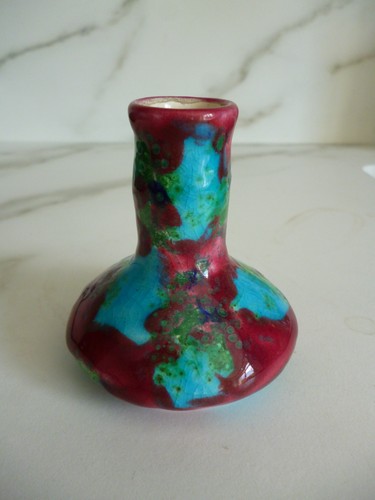 Petit vase signe longwy peint - signe, longwy-peint