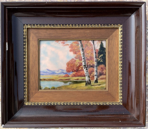 Peinture émaillée sur cuivre - peinture,
