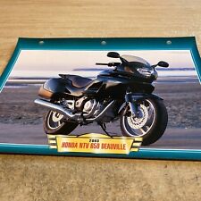 Honda 650 NTV Deauville 2003 fiche carte moto passion collection Atlas