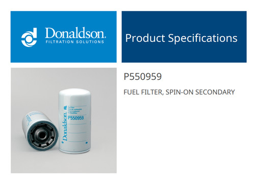 Donaldson p550959 fuel - donaldson,
