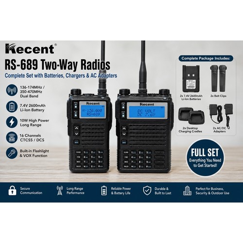 Kecent 689 tri - rs-689, walkie