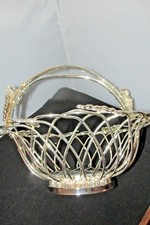 SILVER PLATE BASKET  FROM SILVER ART COMPANY