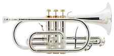 Cornet à Pistons de Trompette Argenté Sib Pavillon en Laiton Doré inc Embouchure
