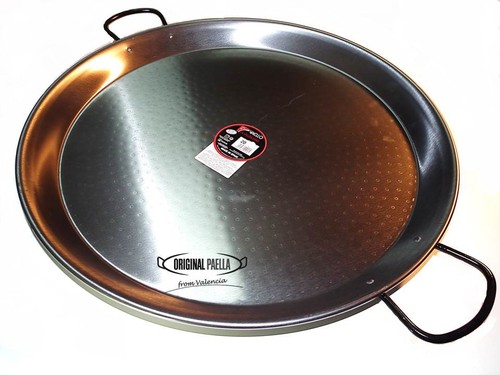 Poele paella acier poli - a,