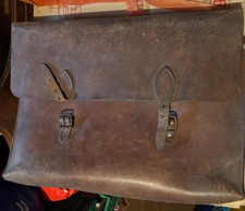 Cartable d'écolier en cuir -