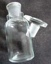 JOLI FLACON EN VERRE FIOLE PHARMACIE, ANCIEN, APOTHICAIRE MÉDECINE - BAISSE PRIX