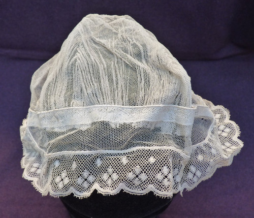 Bonnet dentelle fond coiffe - dentelle,