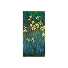Impression Sur Toile Ou Papier Affiche Ou Cadre Claude Monet Les Iris Jaunes