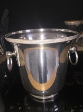 Seau à champagne en métal argenté ST HILAIRE + Seau À Champagne COUZON Jean Inox