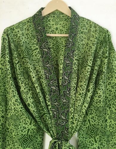 Peignoir kimono soie pure - peignoir,