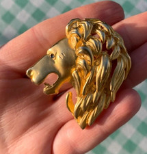 Broche ancienne tête de lion