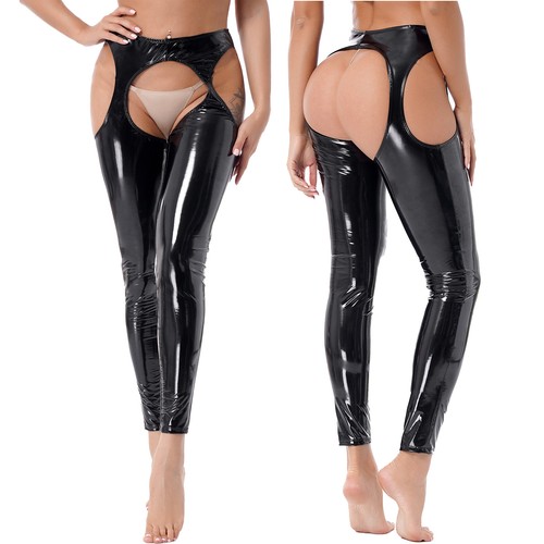 Womens latex wet look faux - latex,