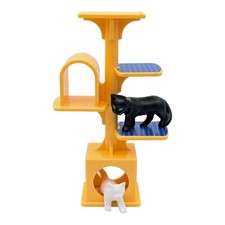 Playmobil jouet chat jaune