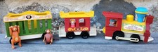 Train Locomotive Personnages Animaux Little People Vintage Fisher Price FP C-3