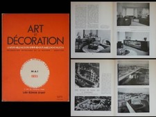 ART ET DECORATION MAI 1935 JEAN ROYERE, ECOLE SURESNES, Prouvé, MAURICE LAFAILLE