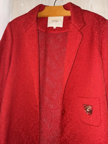 Veste blazer rouge maje - maje, 40