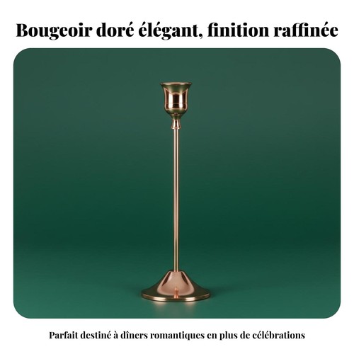 Bougeoir doré design - bougeoir,