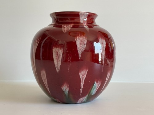 Superbe vase sang bœuf - ,