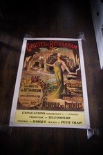 CAVES OF BETHARAAM French Vintage Tourism Poster Original 1980's