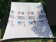 Housse de Couette "Londres" "London" Blanc/Crème (2 personnes) + Taie d'oreiller