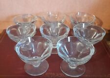 Série de 8 coupes à champagne Baccarat cristal Talleyrand harcourt 1940 art déco