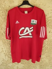 Maillot COUPE NATIONALE DES LIGUES porté n°5 ADIDAS football shirt FFF rouge XL