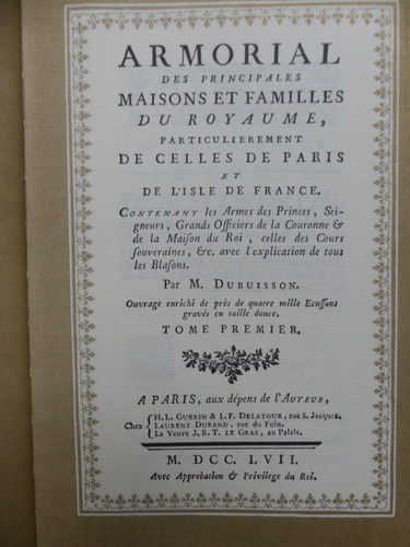 Heraldique armorial des - -,