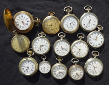 Lot de 14 Montres à GOUSSET complètes mais ne fonctionnant pas.