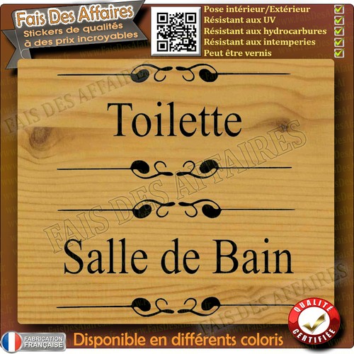 Stickers autocollant wc - autocollant,