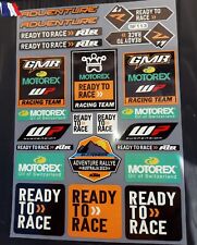Autocollant COMPATIBLE KTM ADVENTURE READY TO RACE STICKERS MOTO dirt REF D2