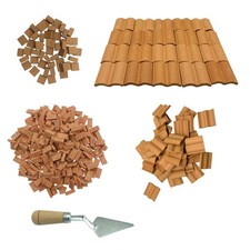 190 PCS Tuiles Miniatures Mini