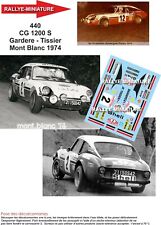 DECALS 1/43 REF 0440 CG 1200 S