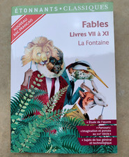 Fables Livres VII à XI de La Fontaine  Etonnants Classiques Flammarion