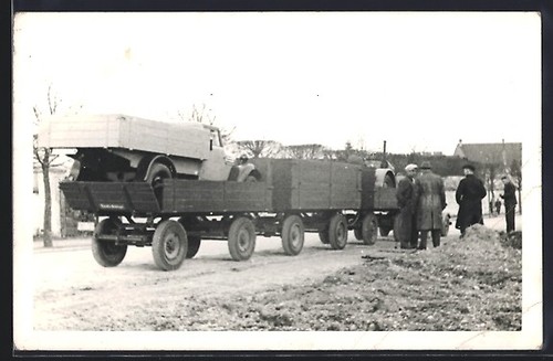 Carte postale photo - , camion