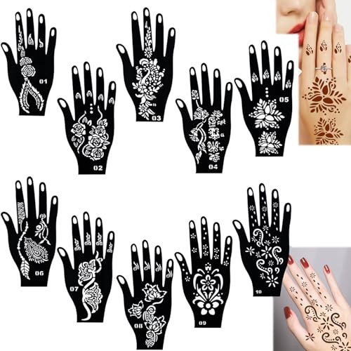 Lot pochoirs de - de, tatouage